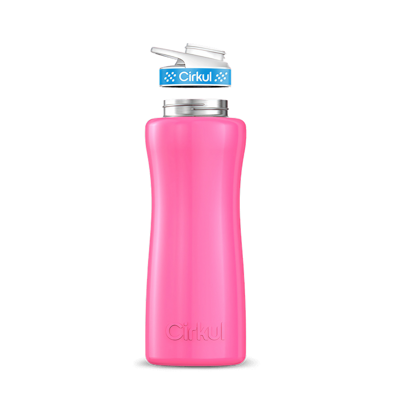 32oz. Stainless Steel Bottle & Comfort Grip Lid Pink