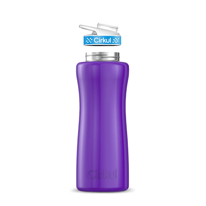 32oz. Stainless Steel Bottle & Comfort Grip Lid Purple