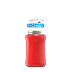 12oz. Stainless Steel Bottle & Comfort Grip Lid Red