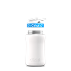 12oz. Stainless Steel Bottle & Comfort Grip Lid White