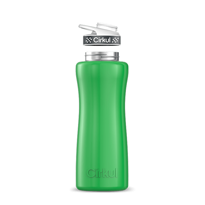 32oz. Stainless Steel Bottle & Comfort Grip Lid Green