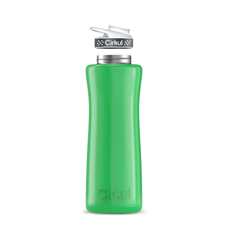 42oz. Stainless Steel Bottle & Comfort Grip Lid Green