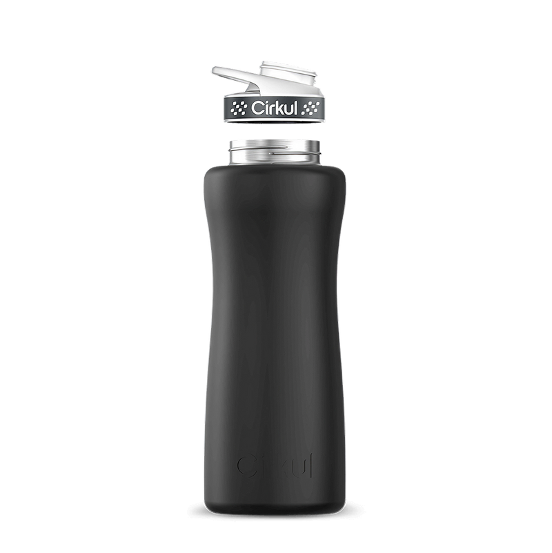32oz. Stainless Steel Bottle & Comfort Grip Lid Matte Black