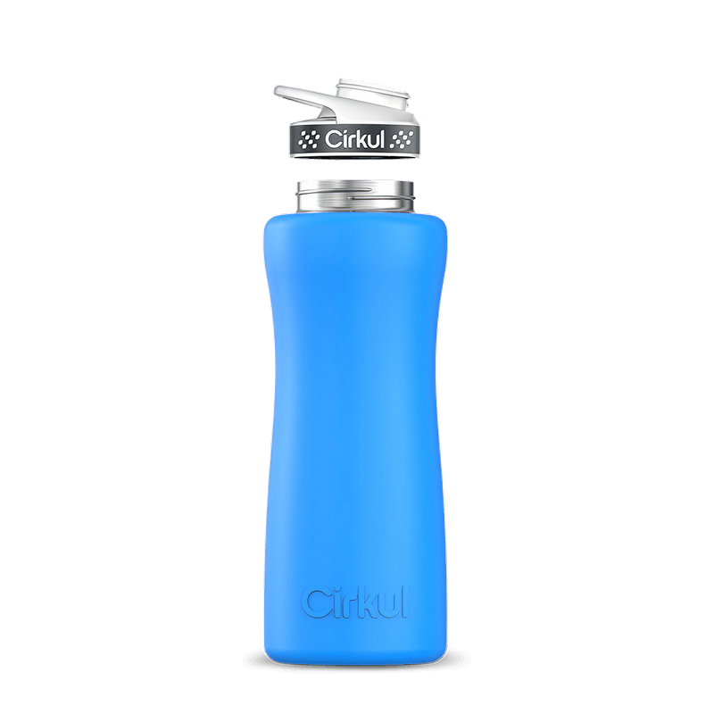 32oz. Stainless Steel Bottle & Comfort Grip Lid Matte Blue