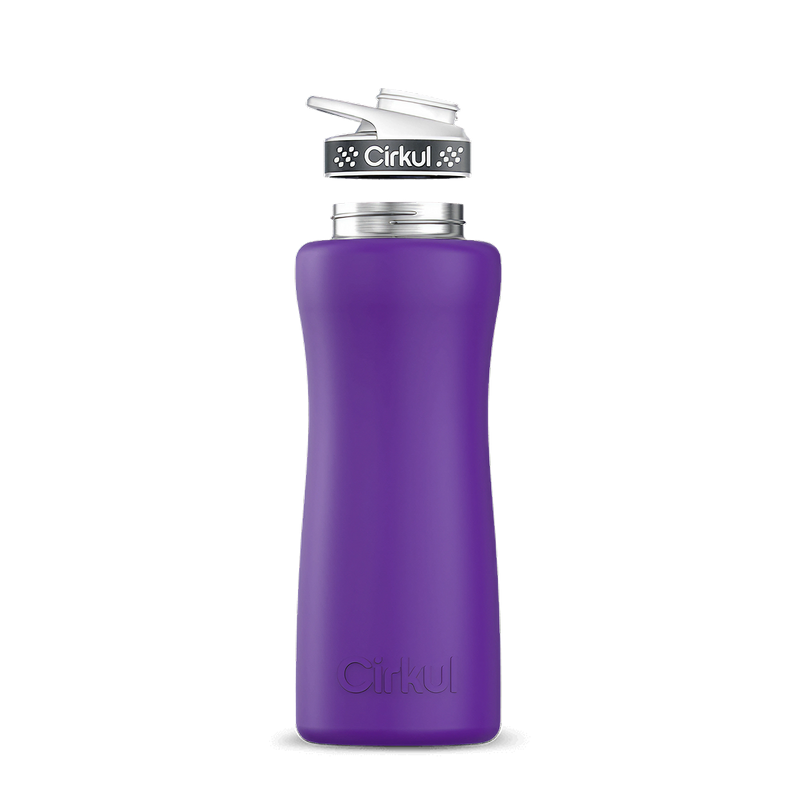 32oz. Stainless Steel Bottle & Comfort Grip Lid Matte Purple