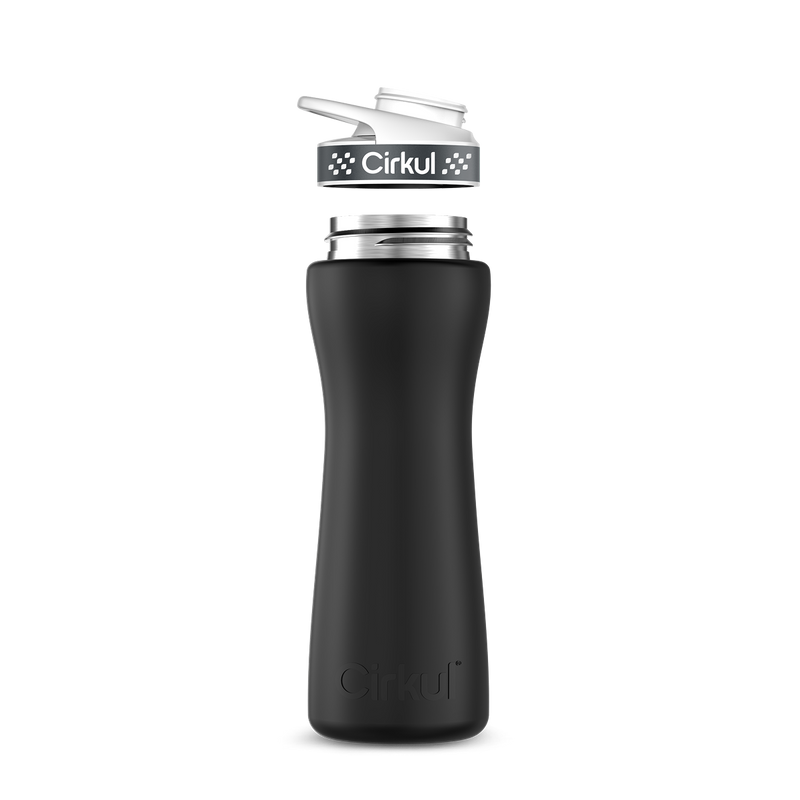 22oz. Stainless Steel Bottle & Comfort Grip Lid Matte Black