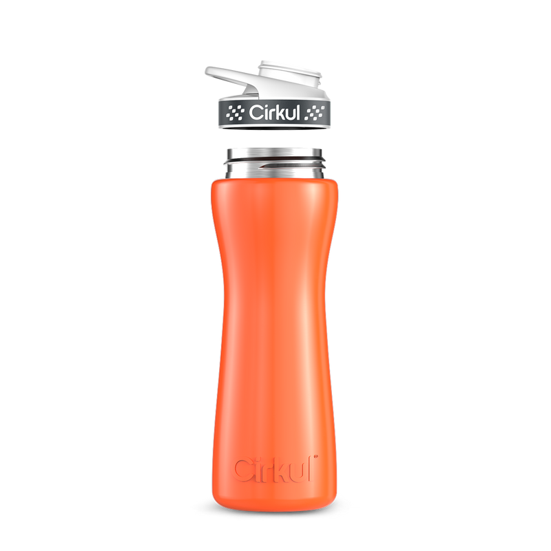 22oz. Stainless Steel Bottle & Comfort Grip Lid Orange