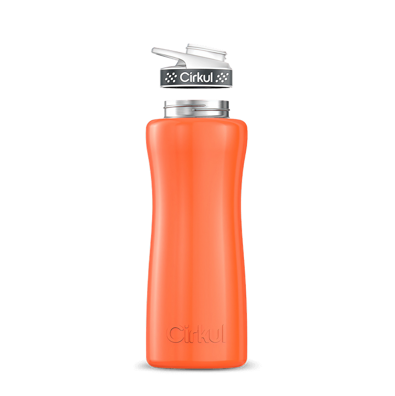 32oz. Stainless Steel Bottle & Comfort Grip Lid Orange