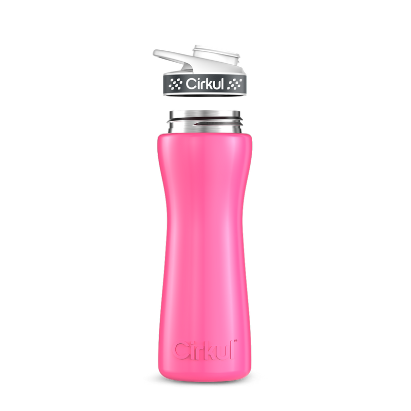 22oz. Stainless Steel Bottle & Comfort Grip Lid Pink