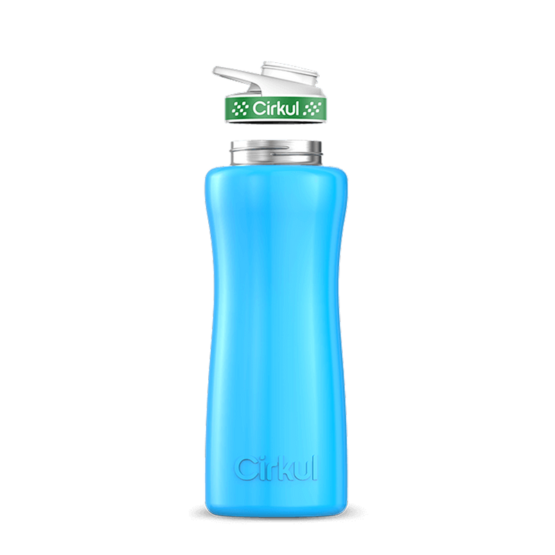 32oz. Stainless Steel Bottle & Comfort Grip Lid Blue