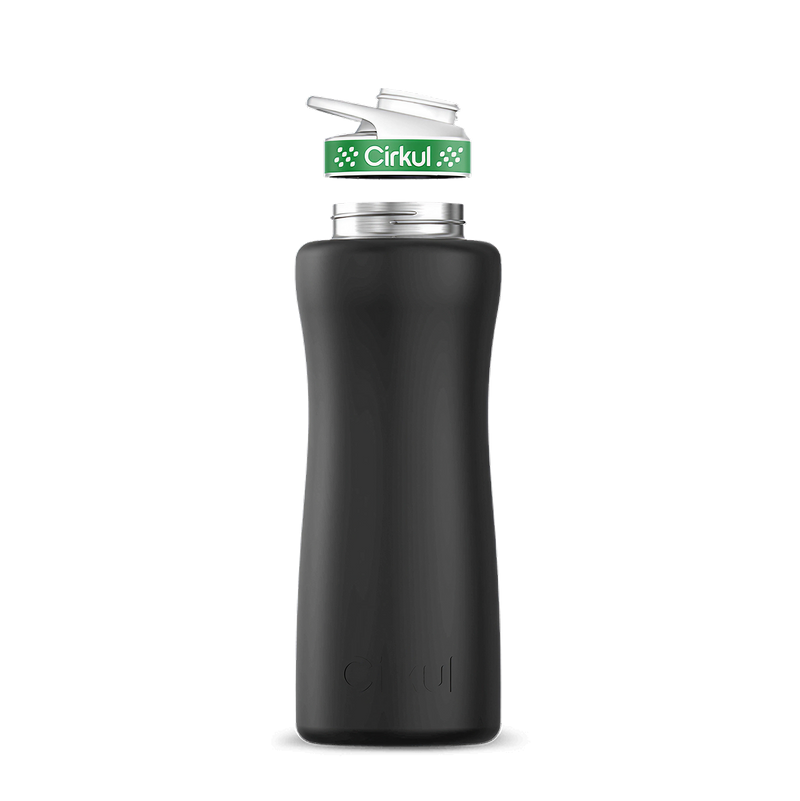 32oz. Stainless Steel Bottle & Comfort Grip Lid Matte Black