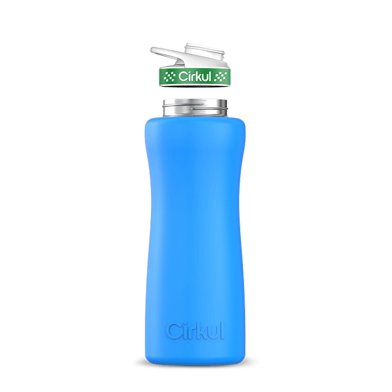 32oz. Stainless Steel Bottle & Comfort Grip Lid Matte Blue