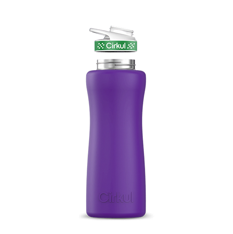 32oz. Stainless Steel Bottle & Comfort Grip Lid Matte Purple