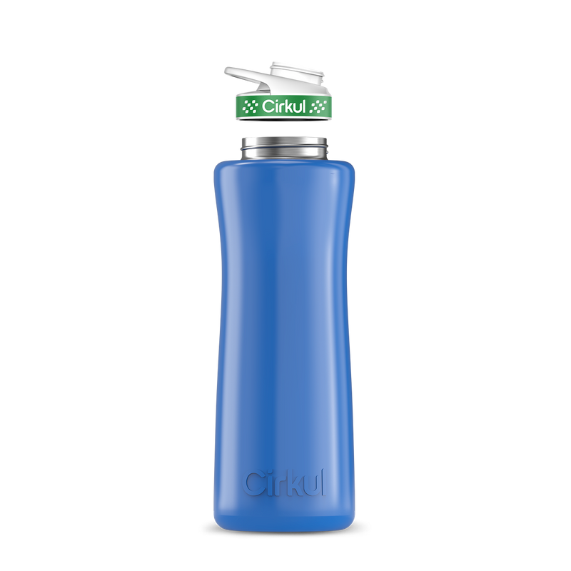 42oz. Stainless Steel Bottle & Comfort Grip Lid Navy