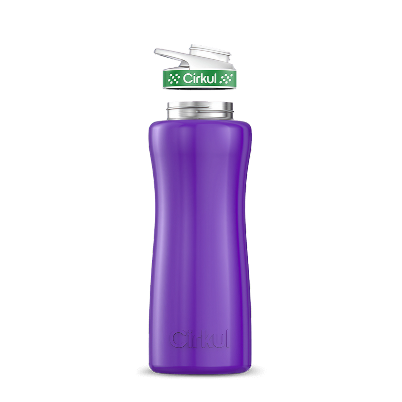 32oz. Stainless Steel Bottle & Comfort Grip Lid Purple