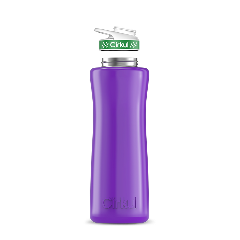 42oz. Stainless Steel Bottle & Comfort Grip Lid Purple