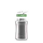 12oz. Stainless Steel Bottle & Comfort Grip Lid Steel