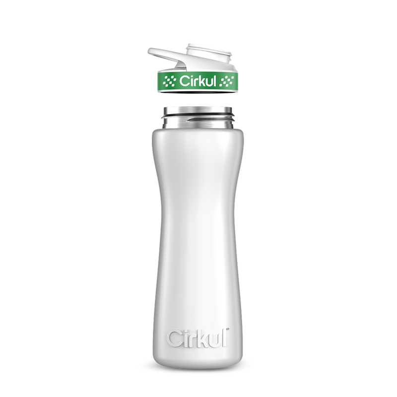 22oz. Stainless Steel Bottle & Comfort Grip Lid White