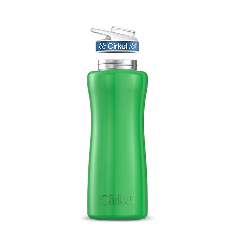 32oz. Stainless Steel Bottle & Comfort Grip Lid Green