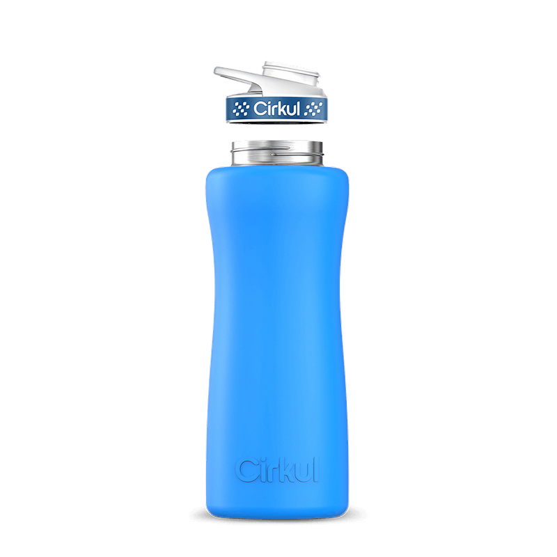 32oz. Stainless Steel Bottle & Comfort Grip Lid Matte Blue