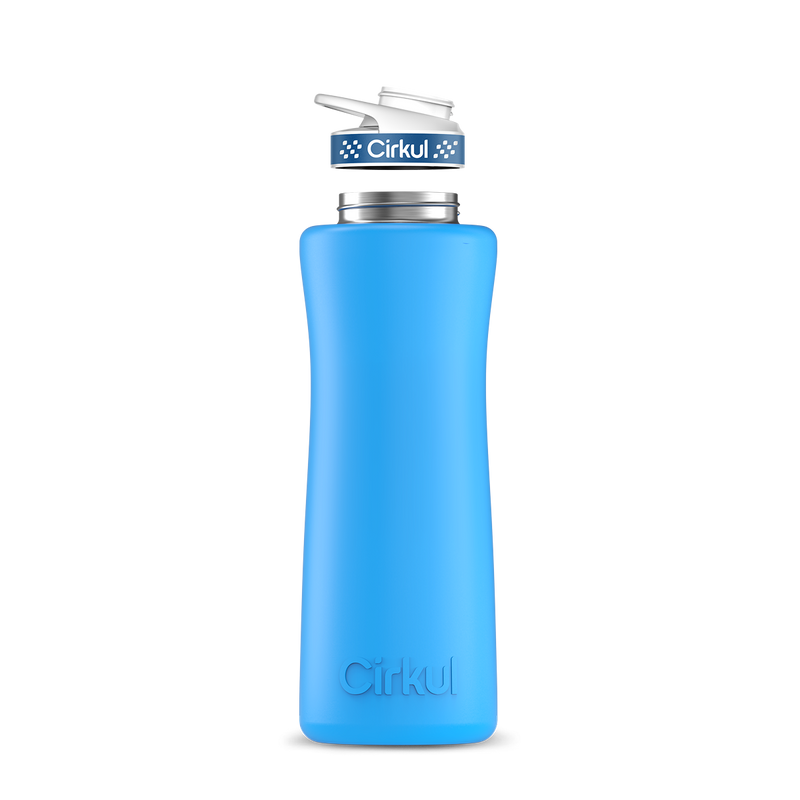 42oz. Stainless Steel Bottle & Comfort Grip Lid Matte Blue