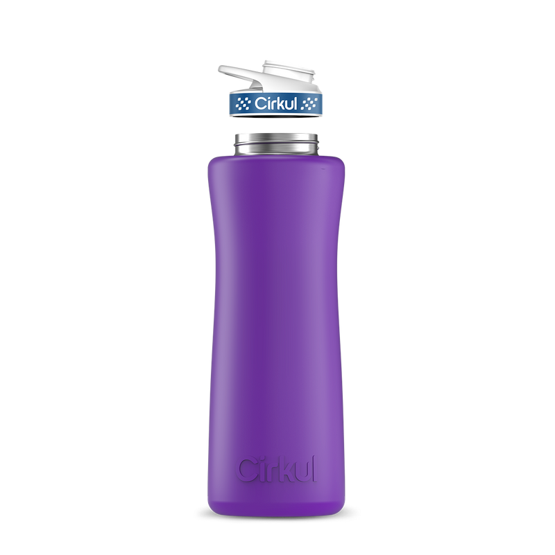 42oz. Stainless Steel Bottle & Comfort Grip Lid Matte Purple