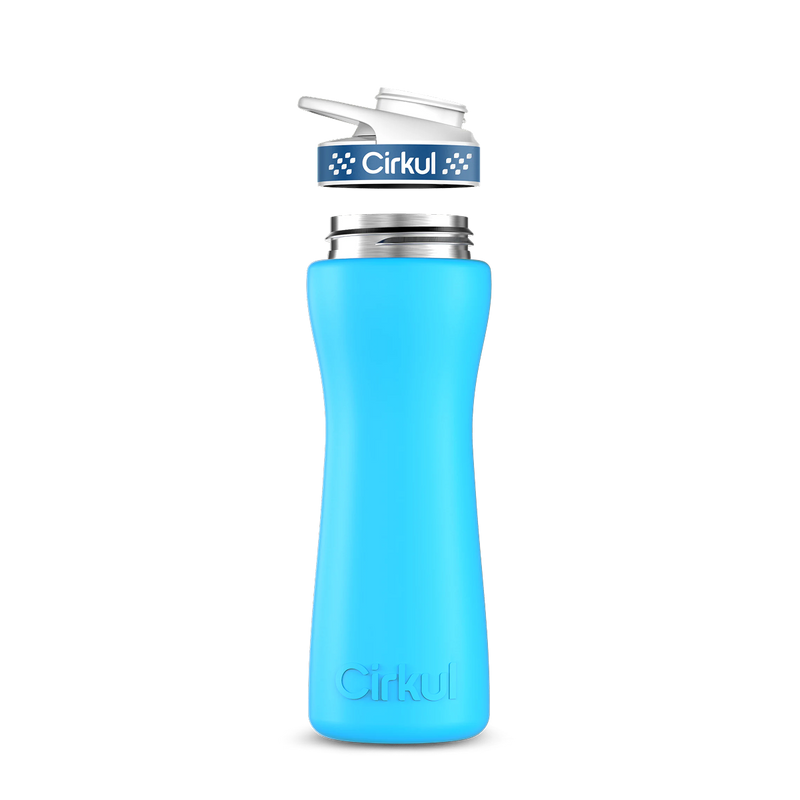 22oz. Stainless Steel Bottle & Comfort Grip Lid Matte Blue