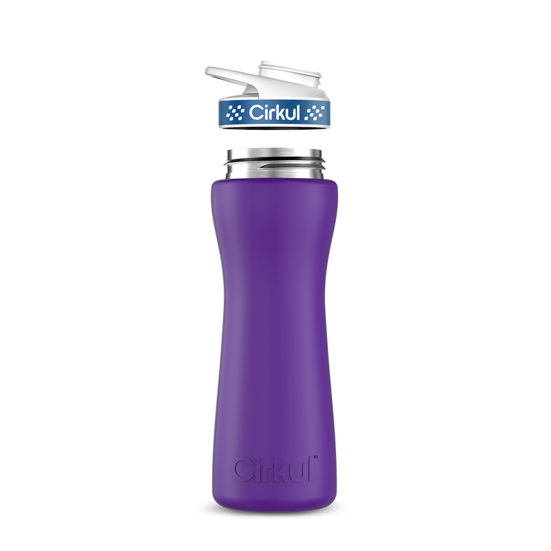 22oz. Stainless Steel Bottle & Comfort Grip Lid Matte Purple