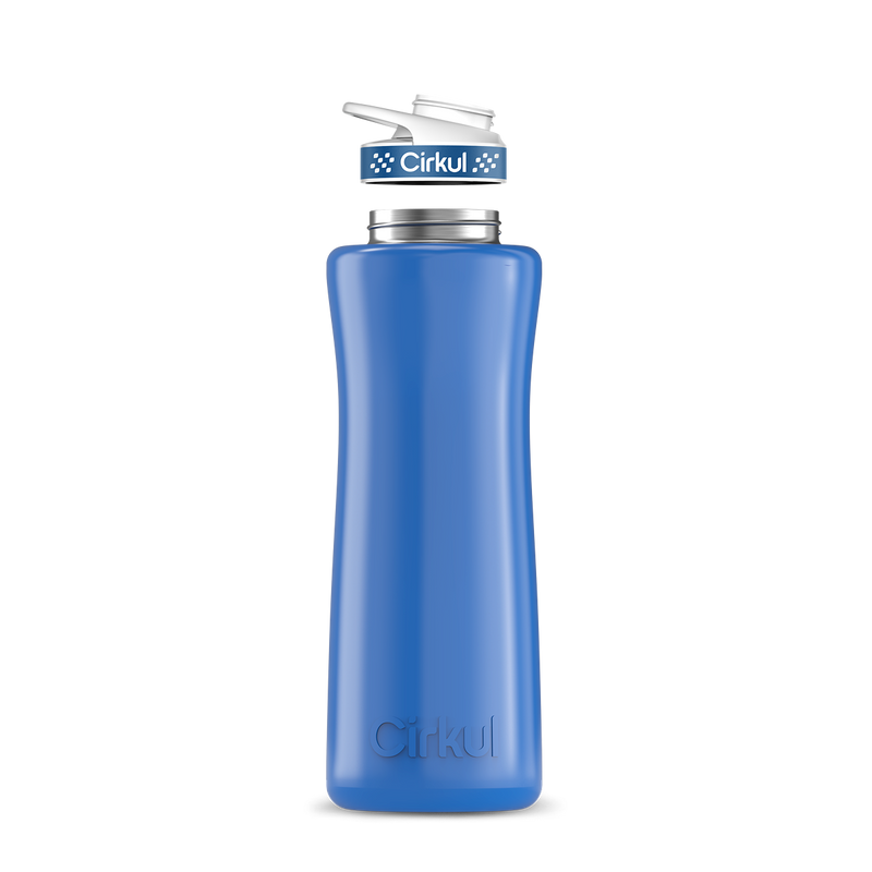 42oz. Stainless Steel Bottle & Comfort Grip Lid Navy