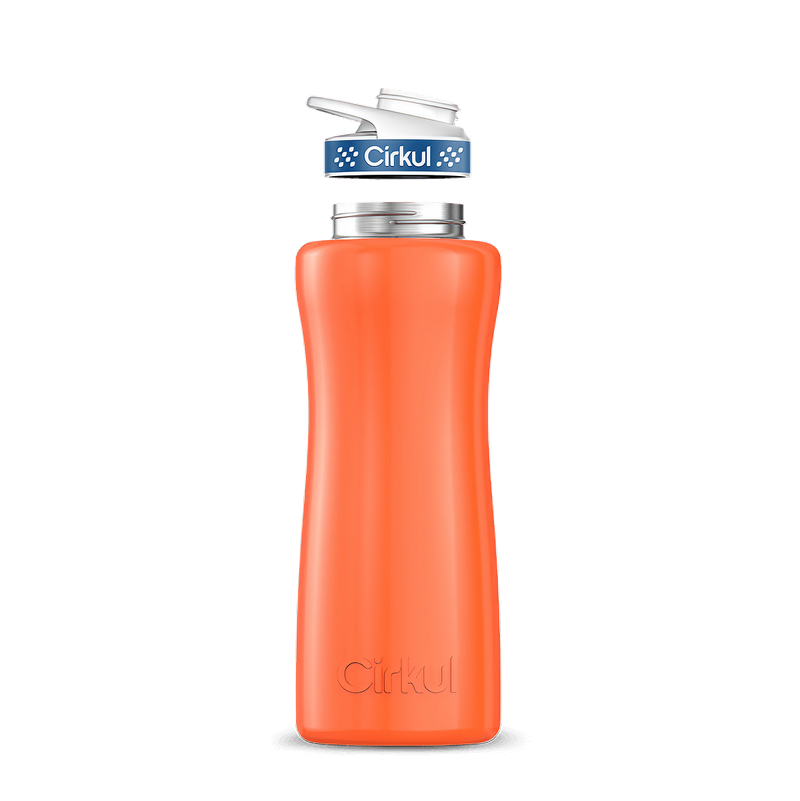 32oz. Stainless Steel Bottle & Comfort Grip Lid Orange