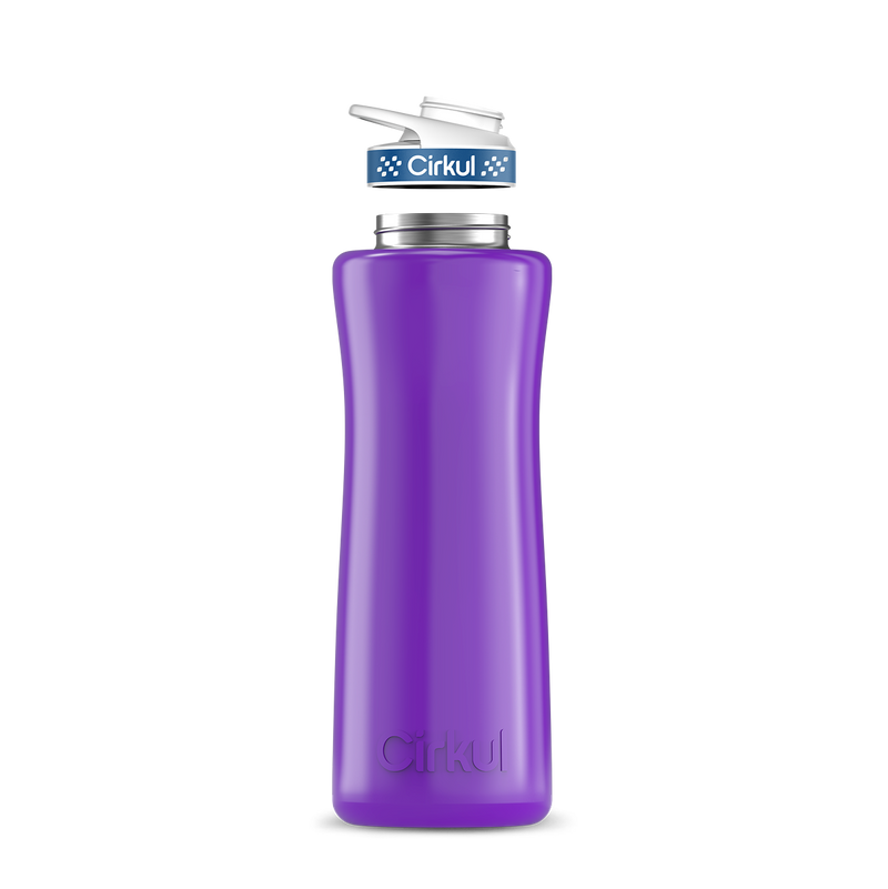 42oz. Stainless Steel Bottle & Comfort Grip Lid Purple