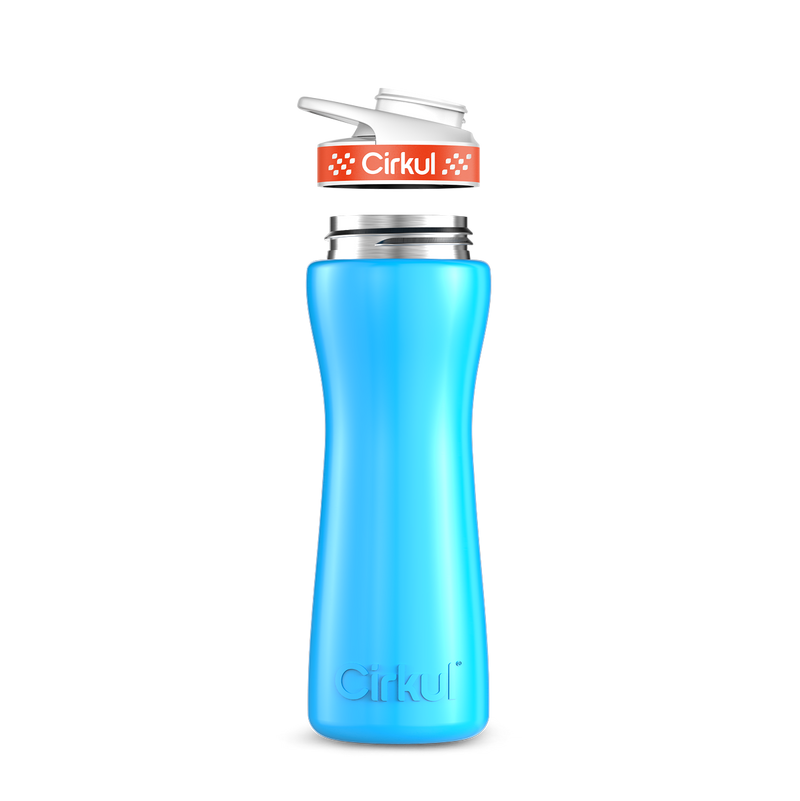 22oz. Stainless Steel Bottle & Comfort Grip Lid Blue