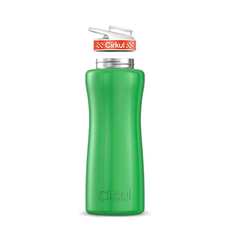 32oz. Stainless Steel Bottle & Comfort Grip Lid Green