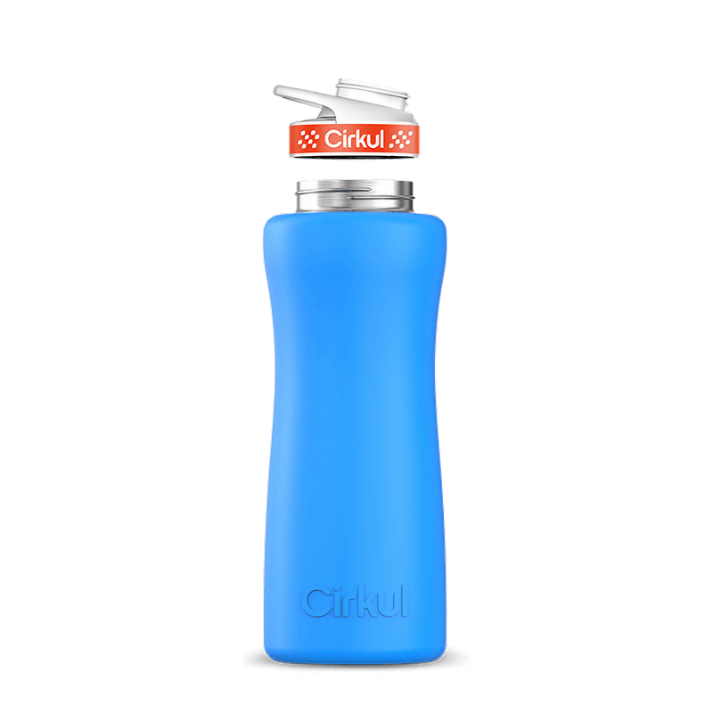 32oz. Stainless Steel Bottle & Comfort Grip Lid Matte Blue