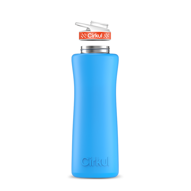 42oz. Stainless Steel Bottle & Comfort Grip Lid Matte Blue