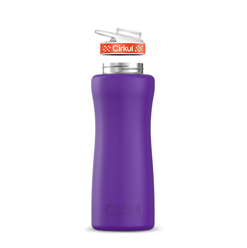 32oz. Stainless Steel Bottle & Comfort Grip Lid Matte Purple
