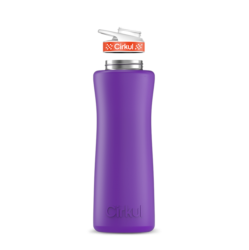 42oz. Stainless Steel Bottle & Comfort Grip Lid Matte Purple