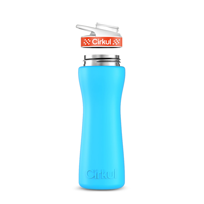 22oz. Stainless Steel Bottle & Comfort Grip Lid Matte Blue