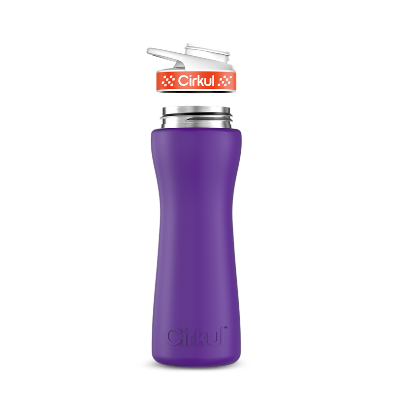 22oz. Stainless Steel Bottle & Comfort Grip Lid Matte Purple