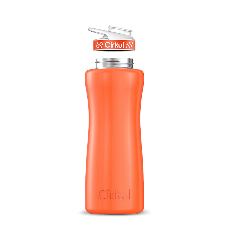 32oz. Stainless Steel Bottle & Comfort Grip Lid Orange