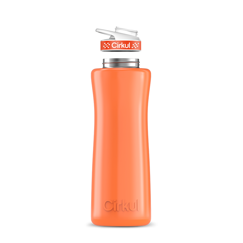 42oz. Stainless Steel Bottle & Comfort Grip Lid Orange