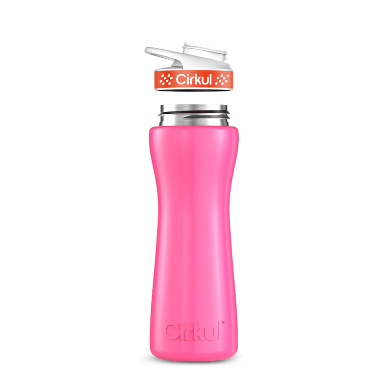 22oz. Stainless Steel Bottle & Comfort Grip Lid Pink