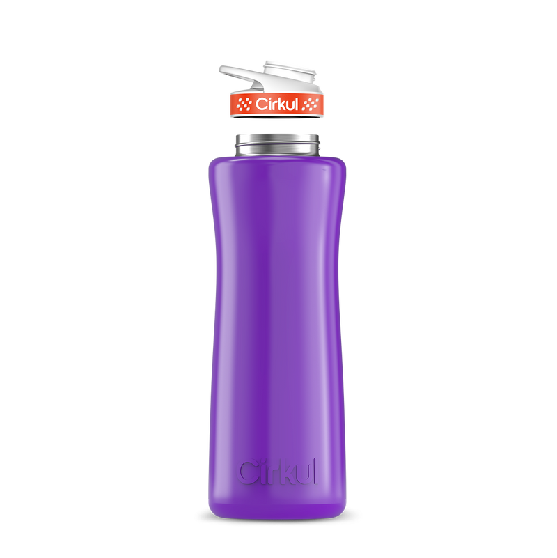 42oz. Stainless Steel Bottle & Comfort Grip Lid Purple