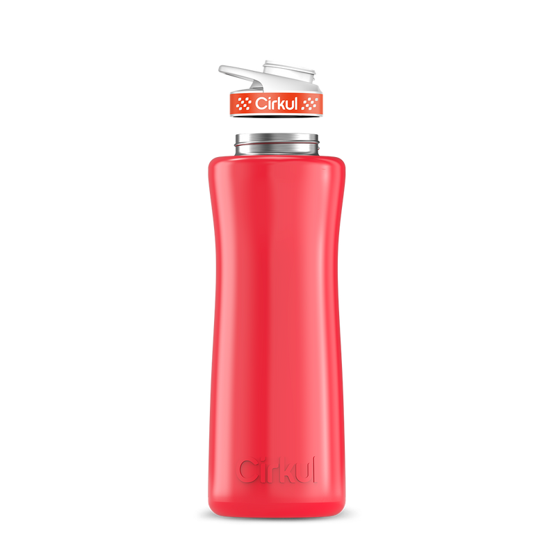 42oz. Stainless Steel Bottle & Comfort Grip Lid Red