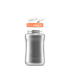 12oz. Stainless Steel Bottle & Comfort Grip Lid Steel