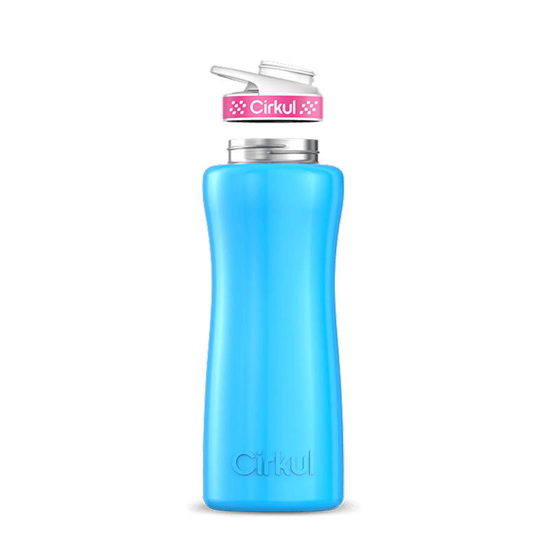 32oz. Stainless Steel Bottle & Comfort Grip Lid Blue
