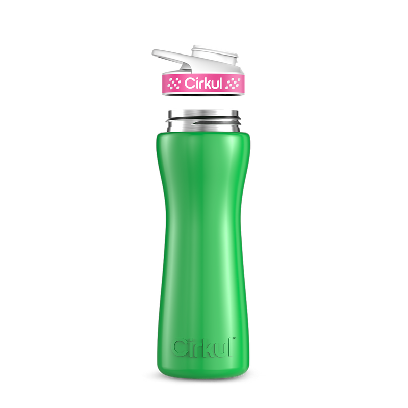 22oz. Stainless Steel Bottle & Comfort Grip Lid Green