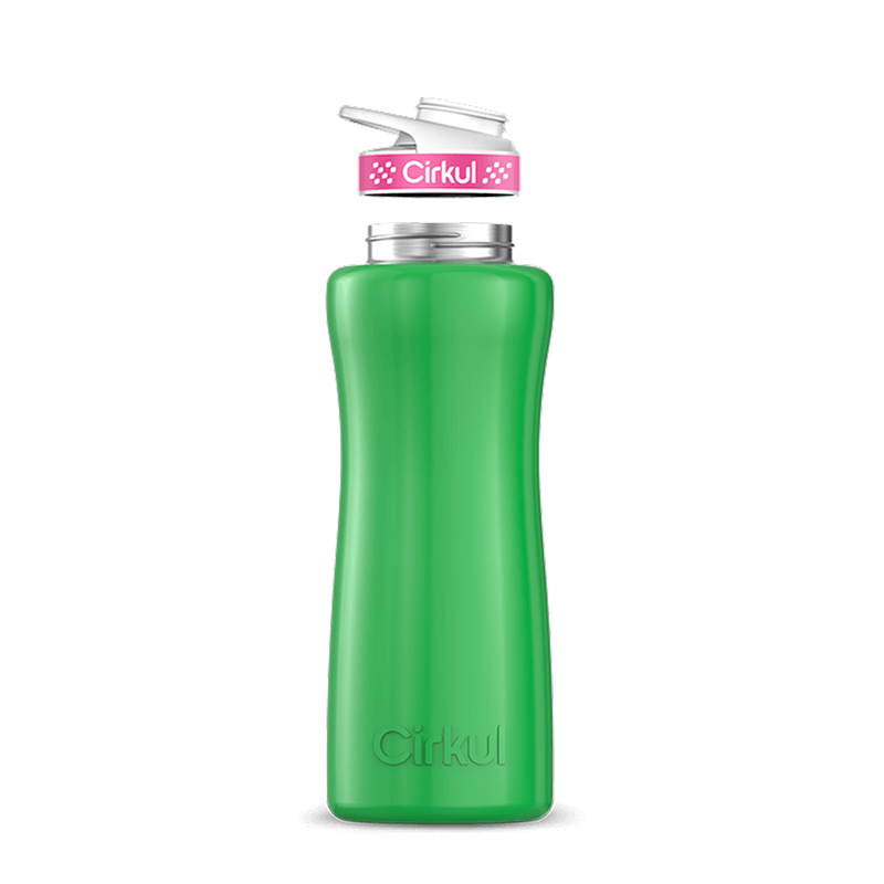 32oz. Stainless Steel Bottle & Comfort Grip Lid Green