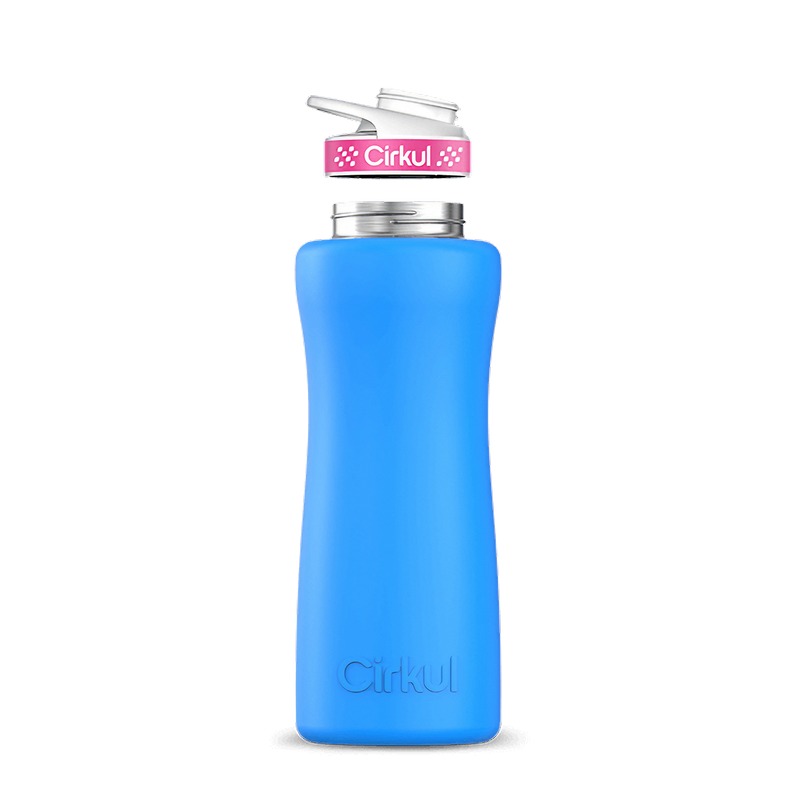 32oz. Stainless Steel Bottle & Comfort Grip Lid Matte Blue