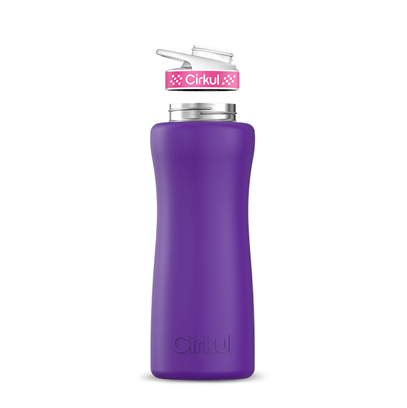 32oz. Stainless Steel Bottle & Comfort Grip Lid Matte Purple